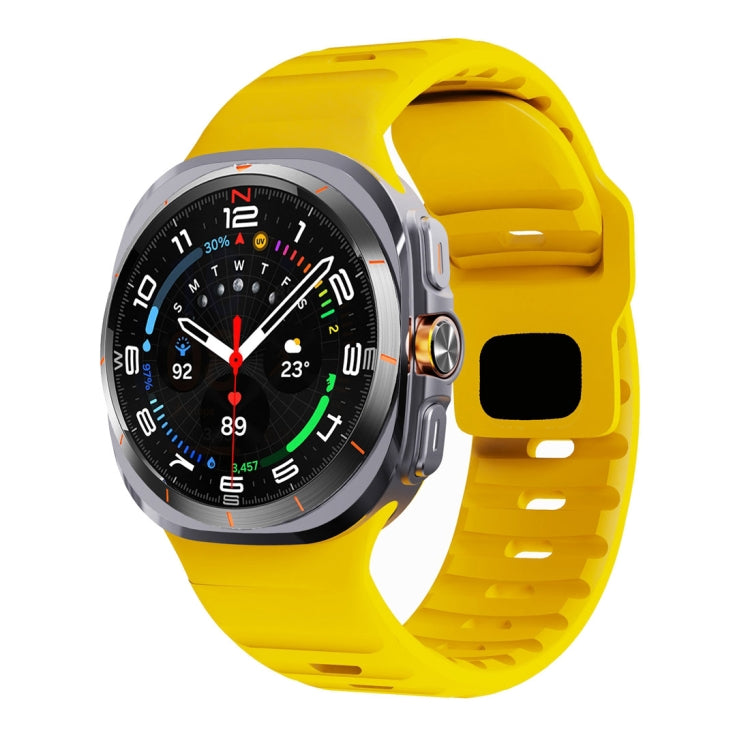 波浪紋反扣矽膠錶帶，適用於 Samsung Galaxy Watch Ultra 47mm / Ultra 2025