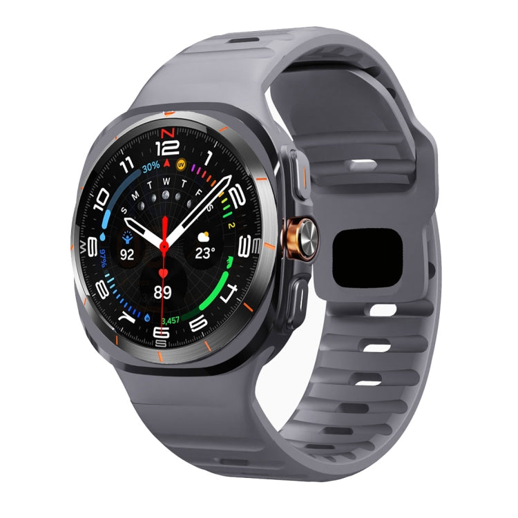波浪紋反扣矽膠錶帶，適用於 Samsung Galaxy Watch Ultra 47mm / Ultra 2025