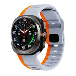 波浪紋反扣矽膠錶帶，適用於 Samsung Galaxy Watch Ultra 47mm / Ultra 2025