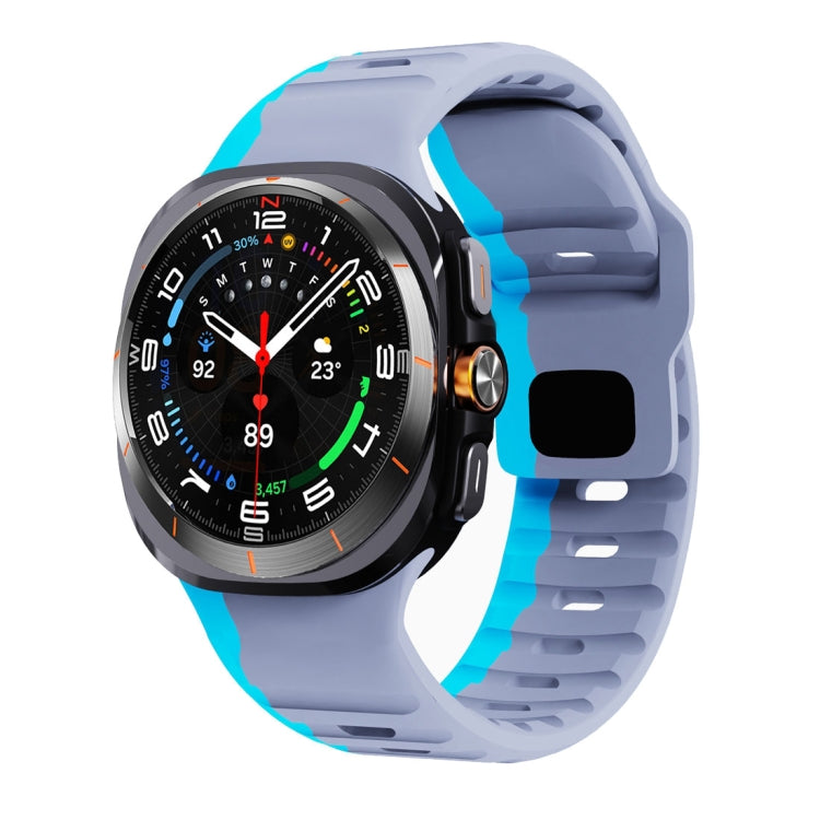 波浪紋反扣矽膠錶帶，適用於 Samsung Galaxy Watch Ultra 47mm / Ultra 2025
