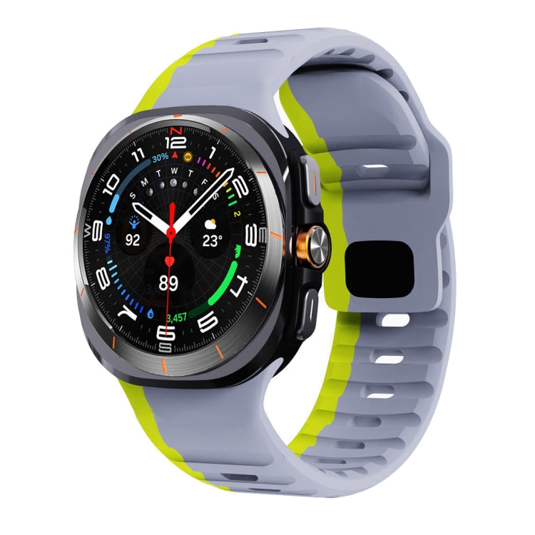 波浪紋反扣矽膠錶帶，適用於 Samsung Galaxy Watch Ultra 47mm / Ultra 2025