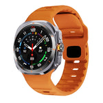 波浪紋反扣矽膠錶帶，適用於 Samsung Galaxy Watch Ultra 47mm / Ultra 2025