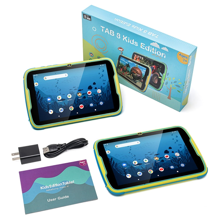 UNIWA Boxchip Tab 8 WiFi 兒童平板，8 吋 Android 13 Allwinner A523 八核心處理器 支援 Google Play，4GB+64GB