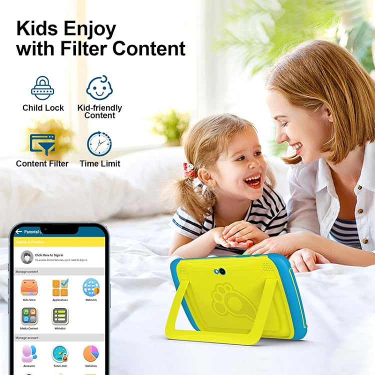 UNIWA Boxchip Tab 8 WiFi 兒童平板，8 吋 Android 13 Allwinner A523 八核心處理器 支援 Google Play，4GB+64GB