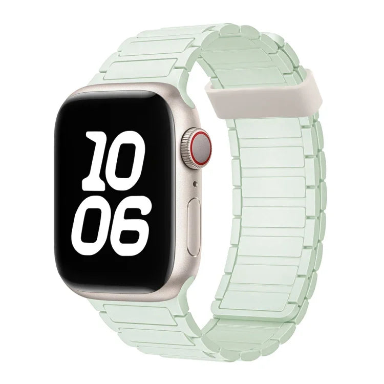 三珠磁吸環矽膠錶帶，適用於 Apple Watch Series 5 44mm