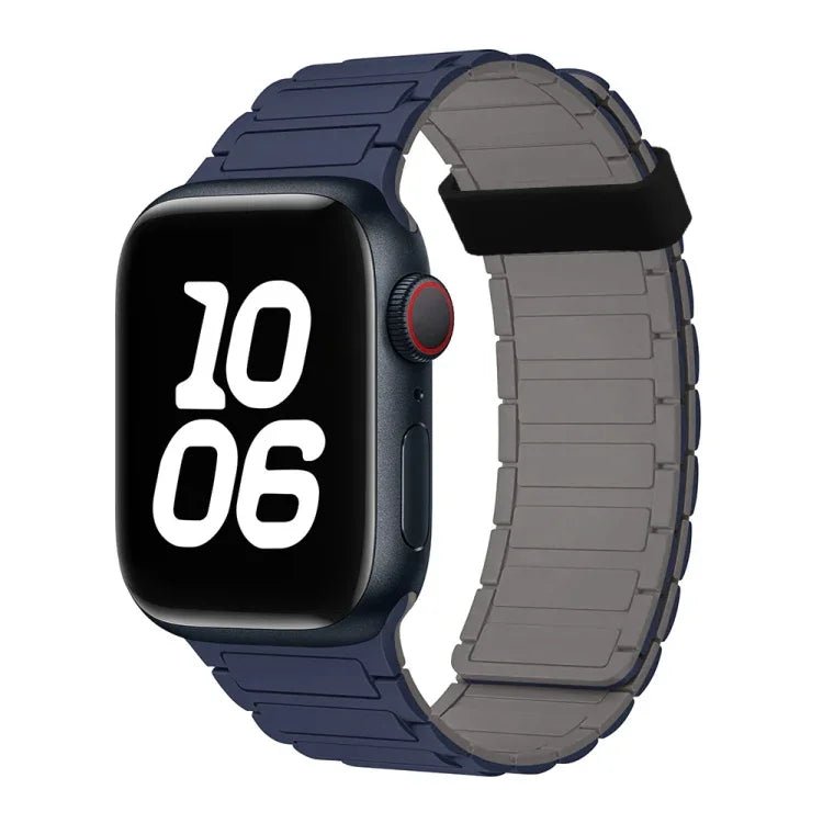 三珠磁吸環矽膠錶帶，適用於 Apple Watch Series 5 44mm