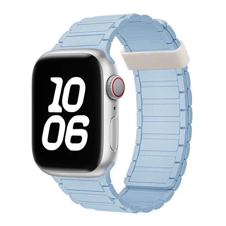 三珠磁吸環矽膠錶帶，適用於 Apple Watch Series 5 44mm