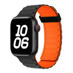 三珠磁吸環矽膠錶帶，適用於 Apple Watch Series 5 44mm