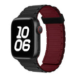 三珠磁吸環矽膠錶帶，適用於 Apple Watch Series 5 44mm
