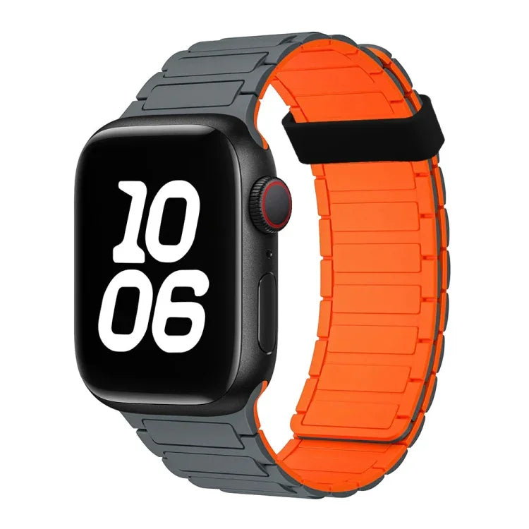 三珠磁吸環矽膠錶帶，適用於 Apple Watch Series 5 44mm