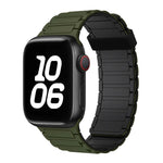 三珠磁吸環矽膠錶帶，適用於 Apple Watch Series 5 44mm