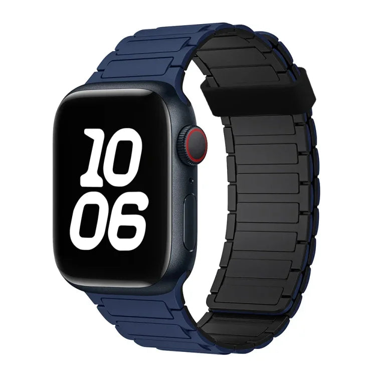 三珠磁吸環矽膠錶帶，適用於 Apple Watch Series 5 44mm