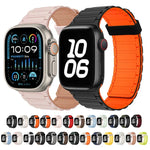 三珠磁吸環矽膠錶帶，適用於 Apple Watch Series 5 44mm