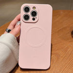 純色液態矽膠 MagSafe 磁吸手機殼，適用於 iPhone 16 Pro、iPhone 16 Plus、iPhone 16