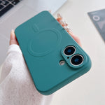 純色液態矽膠 MagSafe 磁吸手機殼，適用於 iPhone 16 Pro、iPhone 16 Plus、iPhone 16