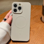 純色液態矽膠 MagSafe 磁吸手機殼，適用於 iPhone 11、iPhone 11 Pro