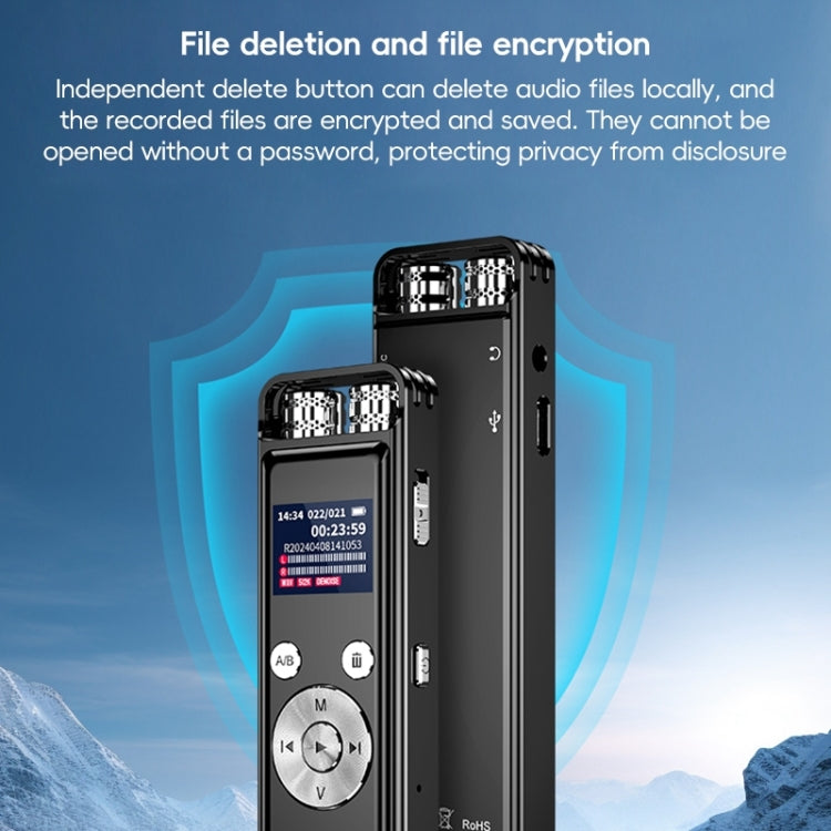 ZD43B 全向雙麥克風智慧降噪錄音筆，32GB，64GB