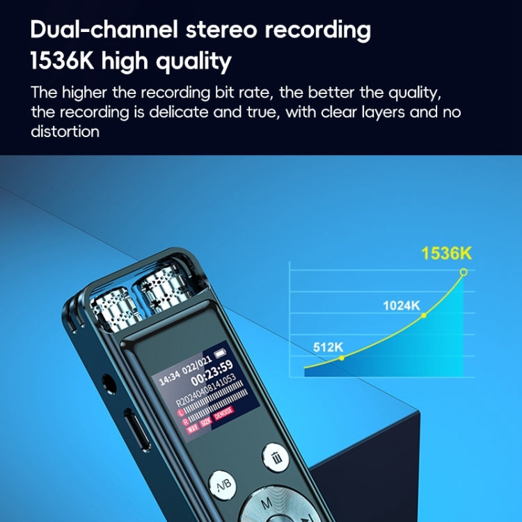 ZD43B 全向雙麥克風智慧降噪錄音筆，32GB，64GB