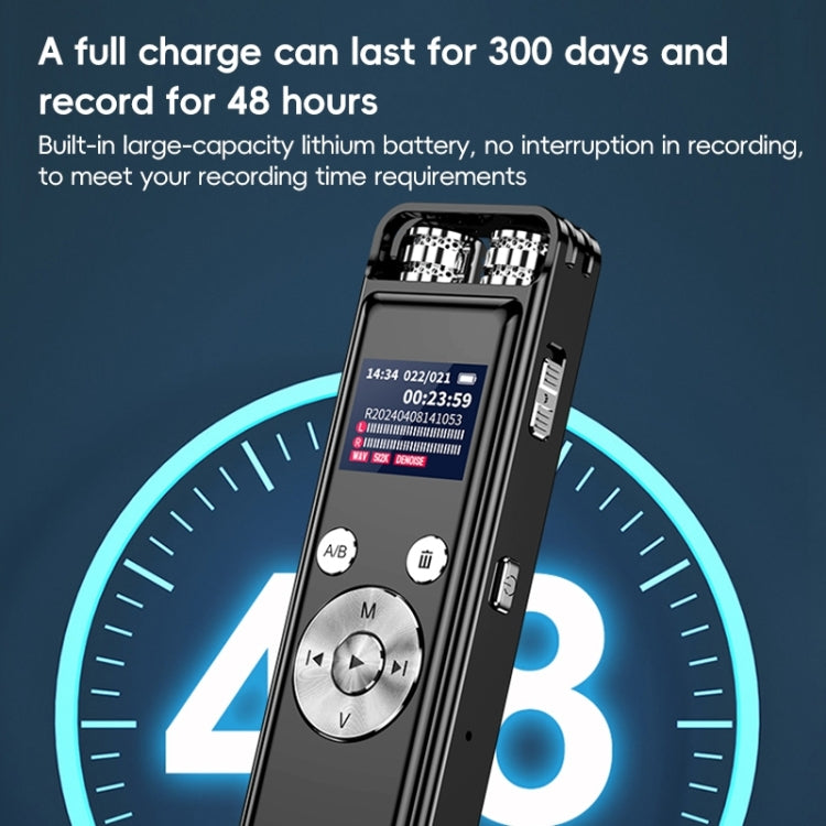 ZD43B 全向雙麥克風智慧降噪錄音筆，32GB，64GB
