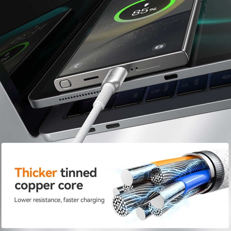 JOYROOM S-A51 Cutting-Edge 系列 3A 快充數據線，長度：1.2米，USB-A 轉 Type-C 線，USB-A 轉 8 Pin 線，Type-C 轉 Type-C 線，Type-C 轉 8 Pin 線