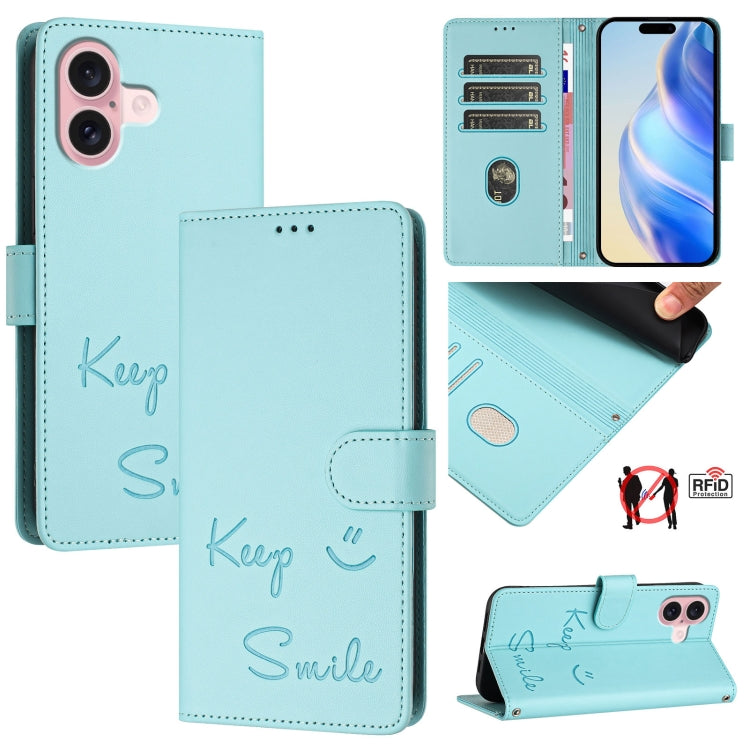 微笑壓紋 RFID 皮革手機殼，適用於 iPhone 16，適用於 iPhone 15 Pro Max，適用於 iPhone 15 Pro，適用於 iPhone 15 Plus，適用於 iPhone 15，適用於 iPhone 14 Plus，適用於 iPhone 14 / 13，適用於 iPhone 14 Pro