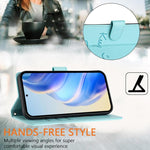 微笑浮雕 RFID 皮革手機殼，適用於 iPhone 17 Pro Max、iPhone 17 Pro、iPhone 17、iPhone Air、iPhone SE 2024、iPhone 16 Pro Max、iPhone 16 Pro、iPhone 16 Plus