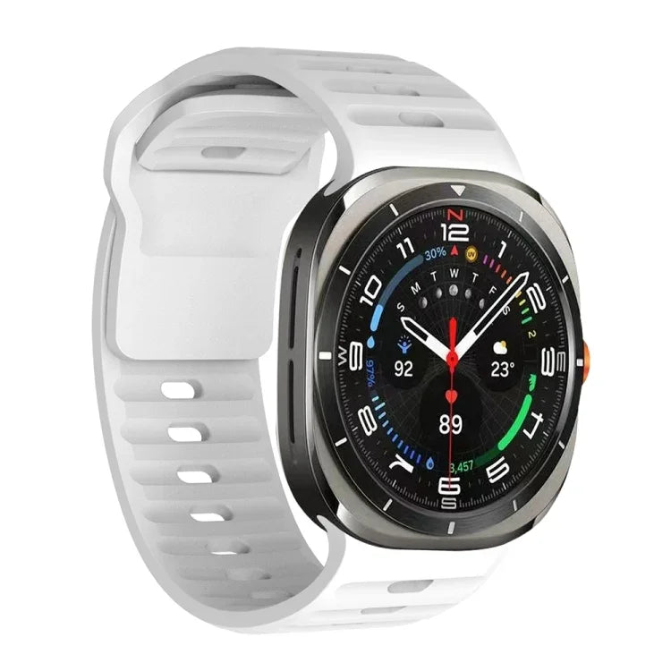 波浪紋理矽膠錶帶，適用於 Samsung Galaxy Watch Ultra 47mm / Ultra 2025