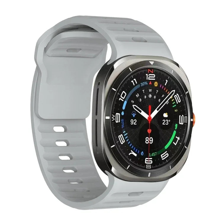 Wavy Texture Silicone Watch Band, For Samsung Galaxy Watch Ultra 47mm / Ultra 2025
