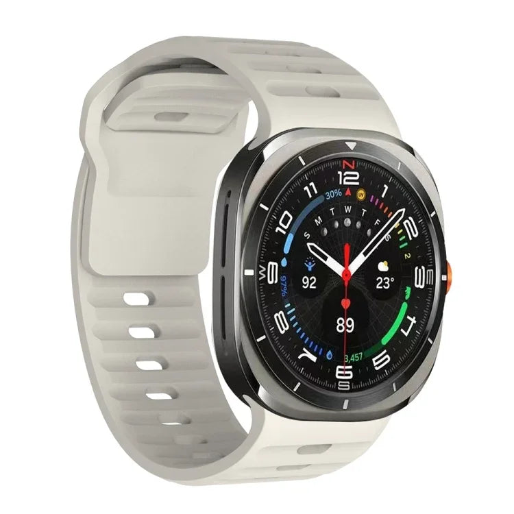 Wavy Texture Silicone Watch Band, For Samsung Galaxy Watch Ultra 47mm / Ultra 2025