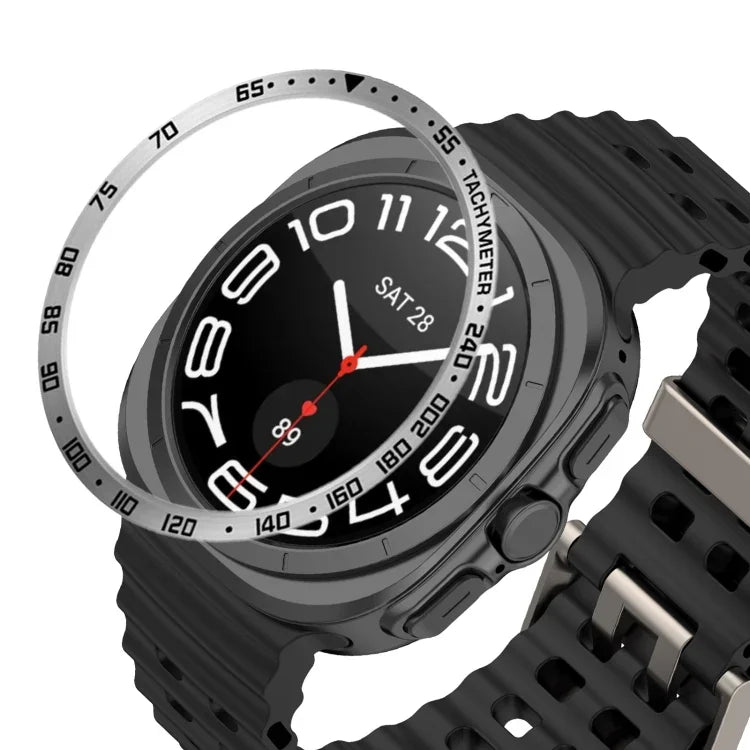 Style E 智慧手錶錶盤不鏽鋼錶圈蓋，適用於 Samsung Galaxy Watch Ultra 47mm，適用於 Samsung Galaxy Watch 7 44mm，適用於 Samsung Galaxy Watch 7 40mm