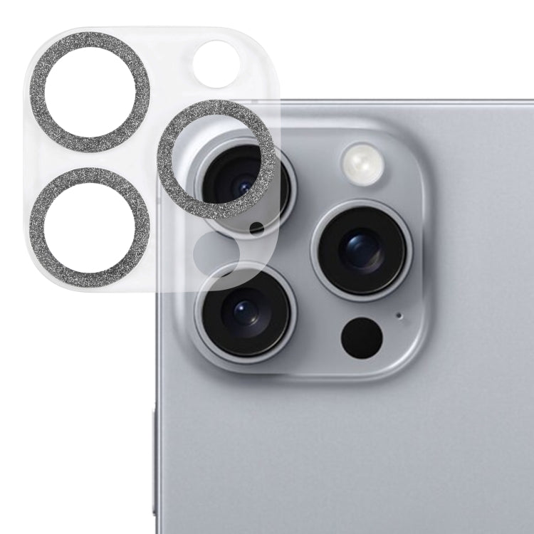 閃粉戒指鋼化玻璃相機鏡頭保護膜，適用於 iPhone 17，適用於 iPhone 16 Pro / 16 Pro Max，適用於 iPhone 16 / 16 Plus