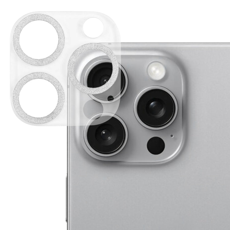 閃粉戒指鋼化玻璃相機鏡頭保護膜，適用於 iPhone 17，適用於 iPhone 16 Pro / 16 Pro Max，適用於 iPhone 16 / 16 Plus