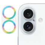 閃粉戒指鋼化玻璃相機鏡頭保護膜，適用於 iPhone 17，適用於 iPhone 16 Pro / 16 Pro Max，適用於 iPhone 16 / 16 Plus