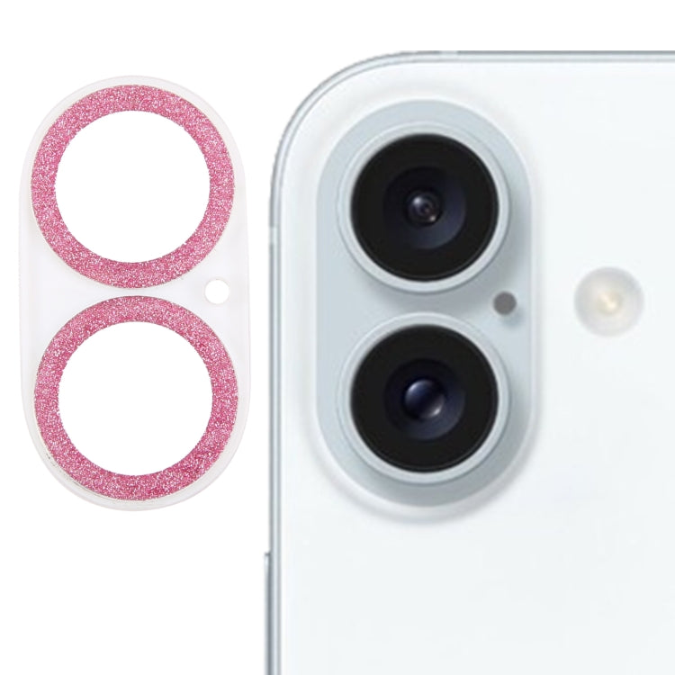 閃粉戒指鋼化玻璃相機鏡頭保護膜，適用於 iPhone 17，適用於 iPhone 16 Pro / 16 Pro Max，適用於 iPhone 16 / 16 Plus