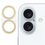 閃粉戒指鋼化玻璃相機鏡頭保護膜，適用於 iPhone 17，適用於 iPhone 16 Pro / 16 Pro Max，適用於 iPhone 16 / 16 Plus