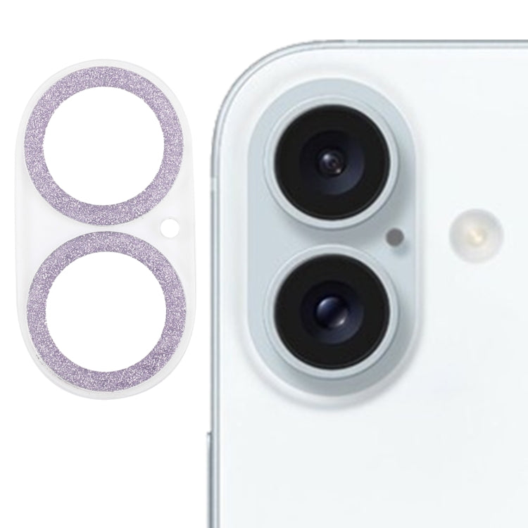 閃粉戒指鋼化玻璃相機鏡頭保護膜，適用於 iPhone 17，適用於 iPhone 16 Pro / 16 Pro Max，適用於 iPhone 16 / 16 Plus