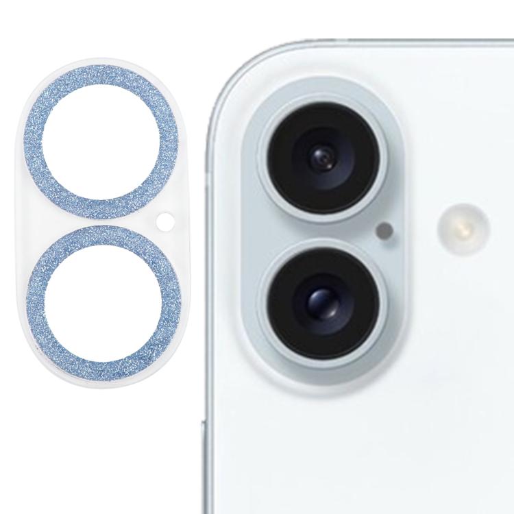 閃粉戒指鋼化玻璃相機鏡頭保護膜，適用於 iPhone 17，適用於 iPhone 16 Pro / 16 Pro Max，適用於 iPhone 16 / 16 Plus