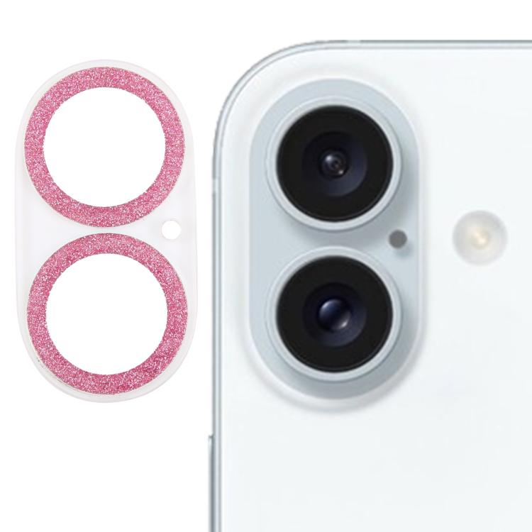 閃粉戒指鋼化玻璃相機鏡頭保護膜，適用於 iPhone 17，適用於 iPhone 16 Pro / 16 Pro Max，適用於 iPhone 16 / 16 Plus