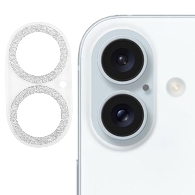 閃粉戒指鋼化玻璃相機鏡頭保護膜，適用於 iPhone 17，適用於 iPhone 16 Pro / 16 Pro Max，適用於 iPhone 16 / 16 Plus