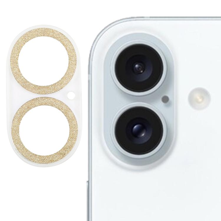 閃粉戒指鋼化玻璃相機鏡頭保護膜，適用於 iPhone 17，適用於 iPhone 16 Pro / 16 Pro Max，適用於 iPhone 16 / 16 Plus