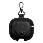 商務皮革耳機保護套附掛鉤，適用於 AirPods Pro 3、AirPods 4