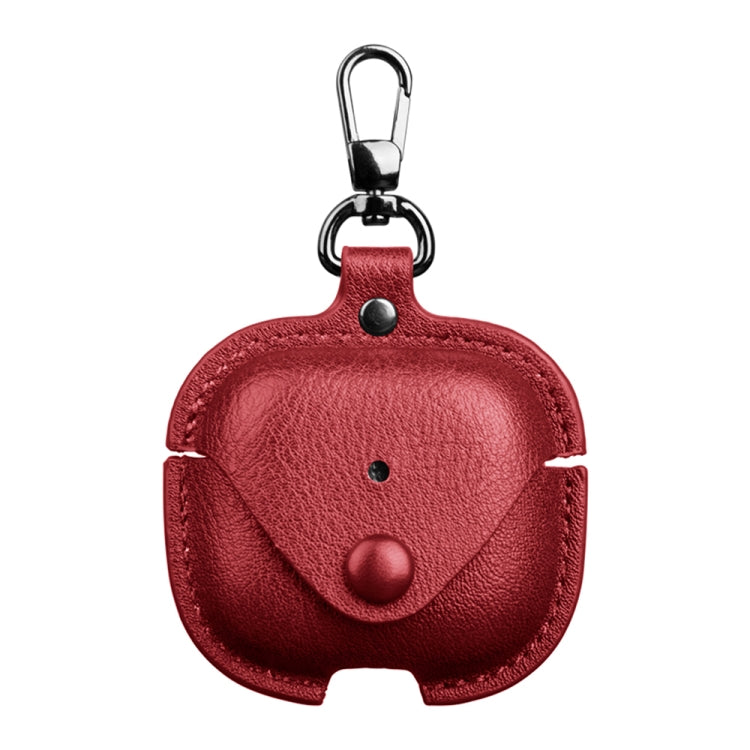 商務皮革耳機保護套附掛鉤，適用於 AirPods Pro 3、AirPods 4