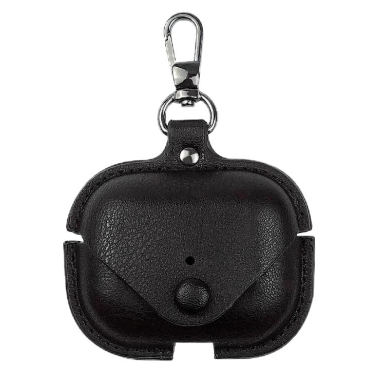 商務皮革耳機保護套附掛鉤，適用於 AirPods Pro 3、AirPods 4