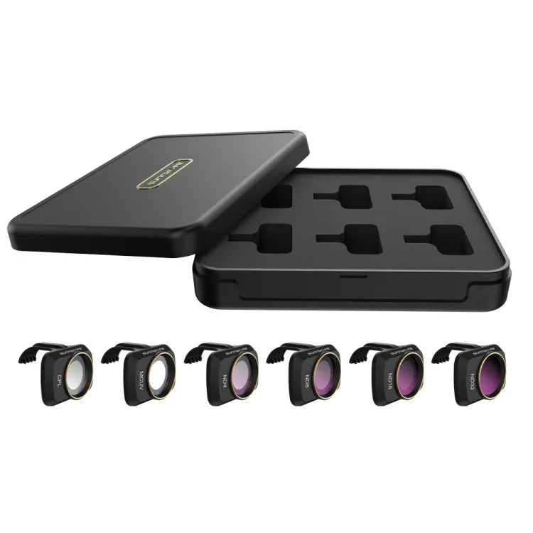 Sunnylife MM-FI9258 適用於DJI Mavic mini 6合1 無人機 MCUV+CPL+ND4+ND8+ND16+ND32 鏡頭濾鏡，MCUV+CPL+ND4+ND8+ND16+ND32