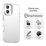 糖果 PC 混合 TPU 防震手機殼，適用於 iPhone 17 Pro Max、iPhone 17 Pro、iPhone 17、iPhone Air、iPhone 16 Pro Max、iPhone 16 Pro