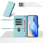 蜂巢浮雕 RFID 皮革手機殼，適用於 iPhone 14 Pro Max、iPhone SE 2022 / 2020 / 8 / 7、iPhone 13 Pro Max、iPhone 13 Pro、iPhone 13 mini、iPhone 12 / 12 Pro、iPhone 12 Pro Max、iPhone 12 mini