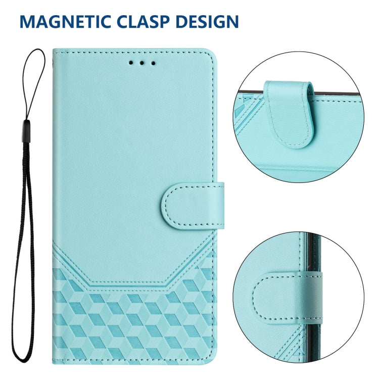 蜂巢浮雕 RFID 皮革手機殼，適用於 iPhone 14 Pro Max、iPhone SE 2022 / 2020 / 8 / 7、iPhone 13 Pro Max、iPhone 13 Pro、iPhone 13 mini、iPhone 12 / 12 Pro、iPhone 12 Pro Max、iPhone 12 mini