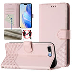 蜂巢浮雕 RFID 皮革手機殼，適用於 iPhone 11 Pro Max、iPhone 11、iPhone 11 Pro、iPhone X / XS、iPhone XR、iPhone XS Max、iPhone 8 Plus / 7 Plus