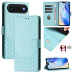 蜂巢壓紋RFID皮革手機殼，適用於iPhone 17e / 16e、iPhone 17 Pro Max、iPhone 17 Pro、iPhone 17、iPhone Air、iPhone 16 Pro Max、iPhone 16 Pro、iPhone 16 Plus