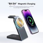 SW18 三合一金屬磁吸無線充電器